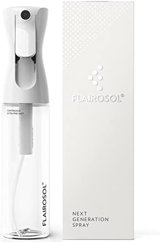 FLAIROSOL Original Continuous Mister Spray Bottle, 10.1oz, Clear/Black