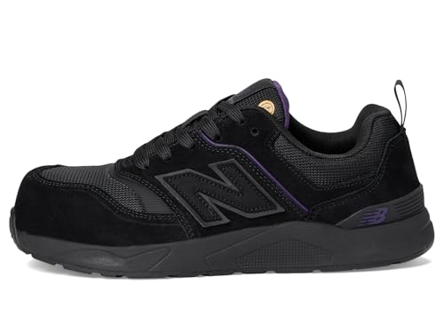 New Balance Elite Lite SD10 Composite Toe Women’s Industrial Work Shoes, Black/Purple, Size 5, Medium, Lightweight Work Shoes for Women, Static Dissipative & Slip Resistant by New Balance - Image 4