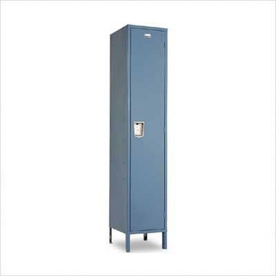 Penco 68101R028 Vanguard Recessed Handle Locker, One Tier, One Wide, 18" x 18" x 72", (028) Gray