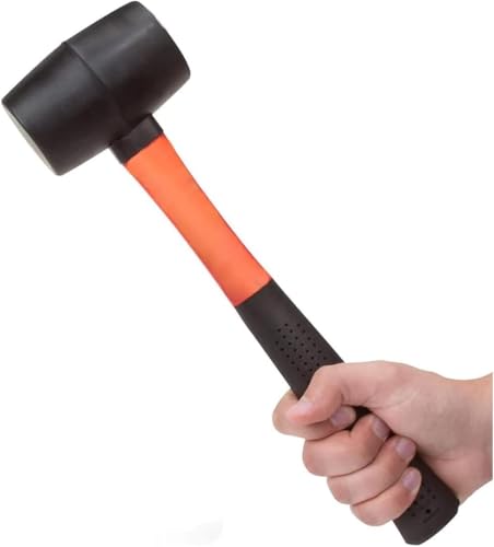 image for Edward Tools Rubber Mallet Hammer 16 oz - Durable Eco-friendly Rubber 