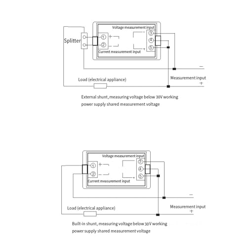 Voltímetro digital DC para solucionar caídas de tensión en paneles led de 0-600V 50A 3