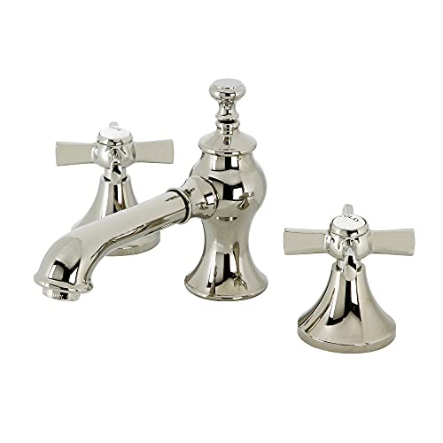 Kingston KC7066ZX Widespread Bathroom Faucet Polished Nickel