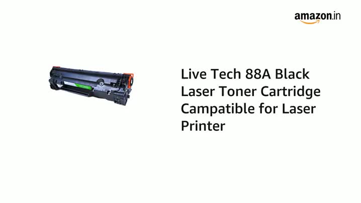 Live Tech 88A Black Laser Toner Cartridge Campatible for Laser