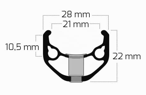 Ryde Felge ZAC 421 28/29" / 622*21C Aluminium 36 Loch 14G schwarz geschliffen