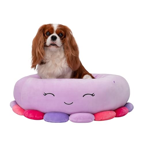 Squishmallows JPT0087 - Beula der Oktopus Tierbett 60 cm, offizielles Jazwares PlĂĽsch, superweiches Haustierbett