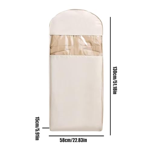 Fundas antipolvo para ropa de gran capacidad y almacenamiento textil 6