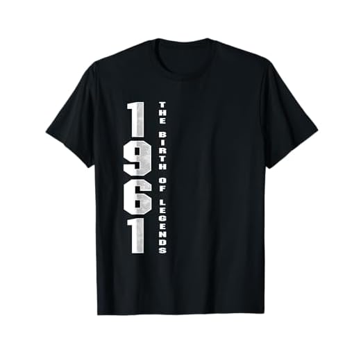 Nacido en 1961 El nacimiento de las leyendas Regalo de cumpleaños de aniversario Camiseta