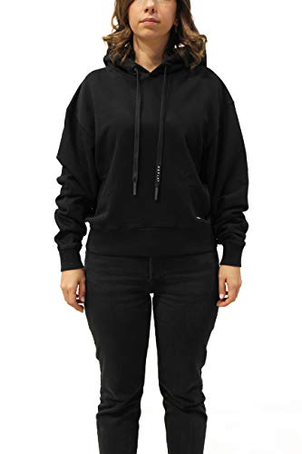 Replay W3548 Felpa con Cappuccio, Nero (098