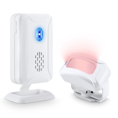 NineLeaf Infrarot Funk Durchgangsmelder, Durchgangsmelder, Durchgangsmelder Ladentür, Ladenglocke, Tür Funkklingel Bewegungsmelder mit 32 Verschiedenen Melodien für Business Hotel Zuhause Büros NineLeaf Infrarot Funk Durchgangsmelder, Durchgangsmelder, Durchgangsmelder Ladentür, Ladenglocke, Tür Funkklingel Bewegungsmelder mit 32 Verschiedenen Melodien für Business Hotel Zuhause Büros