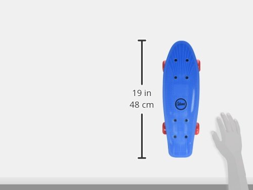 Ozbozz Plastic Youth Skateboard - 17 Inch Deck - Vibrant, Bright Colours