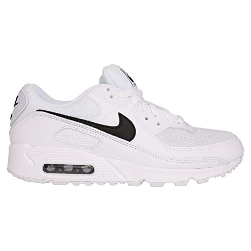 Image of Nike Air Max 90 Womens White /Black /White, Blanco, 10