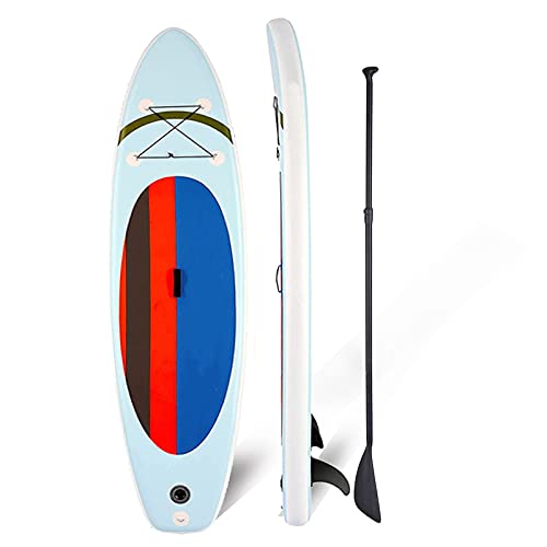 Sup Gonflable Stand Up Paddle Board pour la pêche des Jeunes et des Adultes avec Accessoires Haut de Gamme, Sac étanche, pagaie réglable Cover