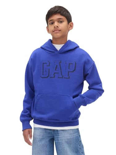 Image of GAP Boys' Logo Hoodie Hooded Sweatshirt