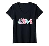 Photo Gallery donna love gnome easter bunny eggs women girls outfit maglietta con collo a v Photo Gallery donna love gnome easter bunny eggs women girls outfit maglietta con collo a v