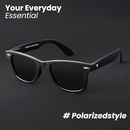 Woggles Black Full Rim Wayfarer Sunglasses - Image 6