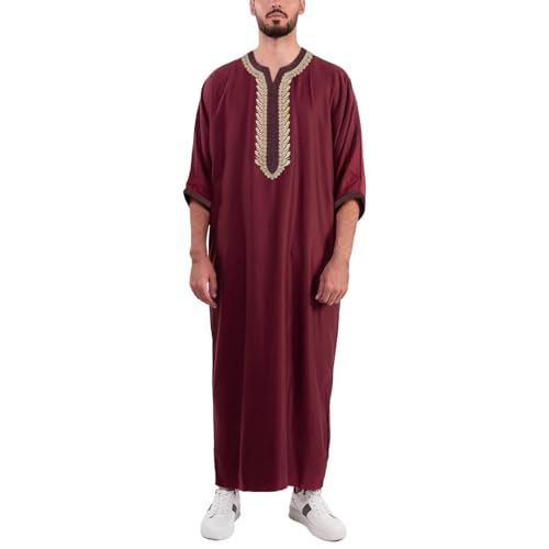 Qamis homme pour la prière avec djellaba marocaine à capuche