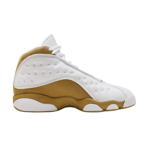 Air Jordan 13 Retro Wheat Grade School Lifestyle Shoes (White/Wheat)2