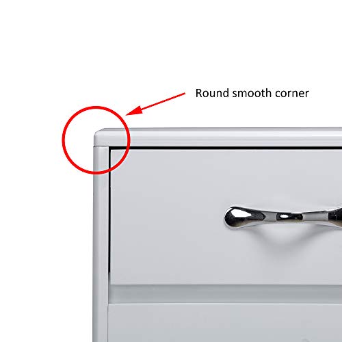 image for Knocbel Round Edge Storage Chest Home Office Storage Cabinet with 6 Dr