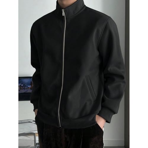 Image of PROSHARX Old Money Stand Up Collar Sweatshirt Zip-Up | Premium Comfort, Timeless & Aesthetic Style