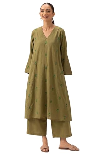 Image of ANNI DESIGNER Viscose Blend Kurta for Women | Kurti Set Woman | Kurta with Palazzo | A Line Printed Co Ord Outfit | Cord Ethnic Suit | Indian Office Party Traditional Clothing Fashion Premium Look