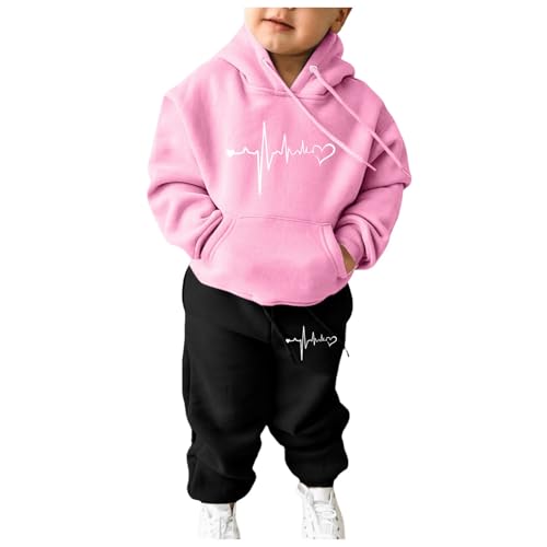Chándal para niños sin rozaduras conjunto unisex de sudadera con capucha y pantalón elástico