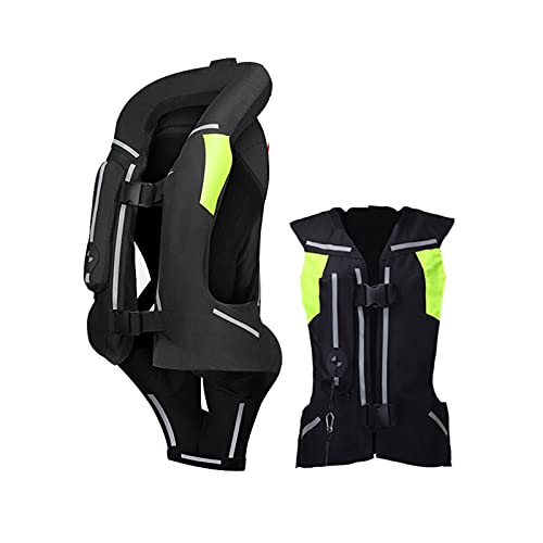 YXYECEIPENO Gilet D'airbag De Moto Pour Hommes Gilet De Protection Sportif Équestre Taille Ajustable Mélèçons...