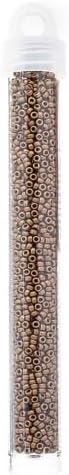 Miyuki Seed Bead 11/0 APX.22g - Dark Bronze Matte Metallic Japanese Glass Seed Beads