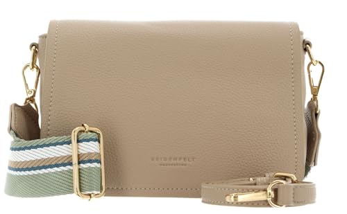 Bolso crossbag Svedala Small de Seidenfelt Manufaktur en color cookie dough y detalles oro