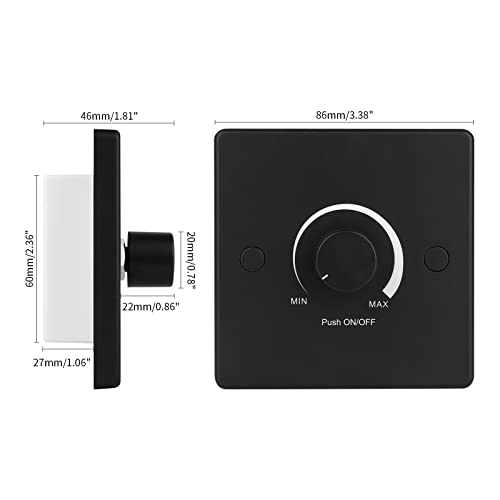 Rvzone 12V Dc Dimmer Switch | 12/24 Volt High Side Pwm Dimmer For Rv Light Led Interior Lights Led Light Fixture, Halogen, Incandescent, Used For Rv, Auto, Camper, Trailer Van Truck, Boat #TOP1