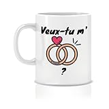 Mug C�ramique ? Sp�cial Saint Valentin ? Veux-Tu m?�pouser