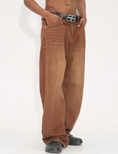 Men Baggy Jeans Y2k Hip Hop Skater Jeans Vintage Purple Jeans Loose Fit Demin Pants Streetwear2