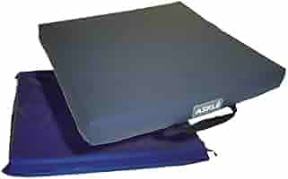 Coussin Anti-escarres AIESI - Mousse Mémoire Forme + Gel - 44x44x8cm - Certifié CE