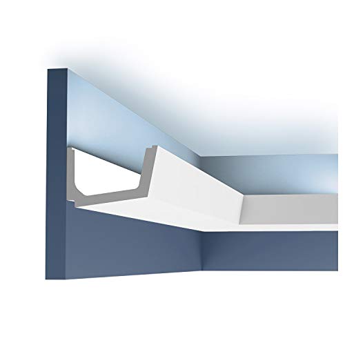 Cornisa Orac Decor C357 perfil difusor de luz indirecta para techos modernos 2