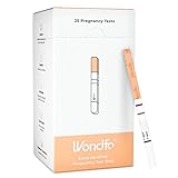 Wondfo Early Result Pregnancy Test Strips - Get Results 6 Days Sooner Than Missed Period-Sensitive and Accurate HCG Testing Kit at 10 MIU/ml Cut-Off -[25 Packs]