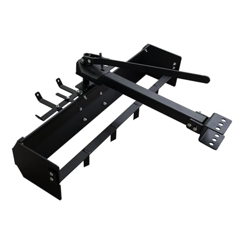 42" Tow Behind Box Scraper Lawn Tractor Attachments Fit for ATV UTV, Box Blade Hitch Tow Suitable for Agriculture