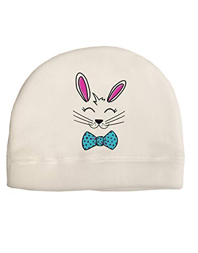 TOOLOUD Happy Easter Bunny Face Child Fleece Beanie Cap Hat White