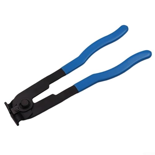 Yhenlovtt Alicates de abrazadera de maletero con mango ergonómico para instalación de clips de manguera tipo oreja en sistemas de combustible, refrigeración y vacío, compatibles con Banding U
