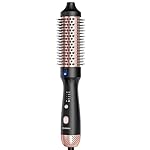Thermal Brush for Blowout Look, Zavarea CarePro 1.5 Inch Negative Ion Thermal Brush with Cool-Air Tech, Easy to Make Hair Shinier & Smoother, 3-in-1 Heated Styler with Dual Voltage, Black