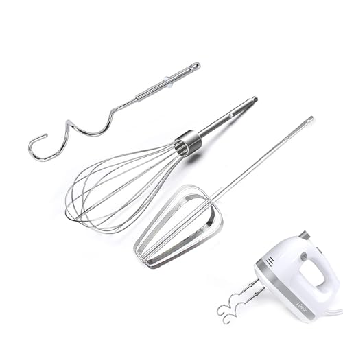 Rührstäbe Set,Edelstahl,Mini Schneebesen Klein,spülmaschinengeeignet,Rührbesen Ersatz Rührstäbe für Küchenmaschine & Ersatzteile für Handrührgeräte(3 Stück）