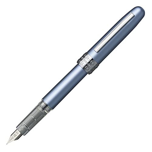 Platinum Fountain Pen, Plaisir Fine Nib, Frosty Blue #TOP1