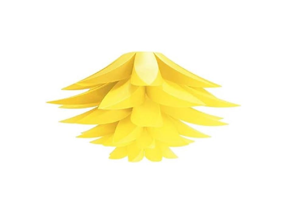 CKNMEERSA Art DIY Pendant Light Shades Kit, Lotus Flower Lamp Shade, Ceiling Chandelier Lampshade for Living Room Bedroom Study Dining Room (Yellow)