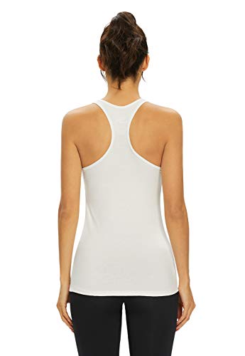 Image of Femdouce Workout Tank Tops for Women Basic Racerback Tank Top Soft Athletic Sleeveless Yoga Shirts -4Pack