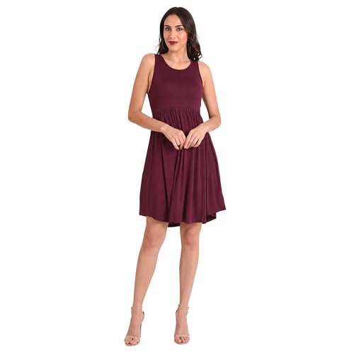 Image of Miss Lavish London Sleeveless Dresses for Women -Casual Summer Dresses with Pockets, Women's Fashion Midi Dress