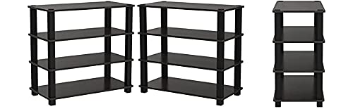Image of Ash & Roh 4-Tier Shoe Rack, Organizer Storage for Closet Sturdy Boots Shoes Storage for 12-15 Pairs, Free Standing Shoe Shelf for Entryway, Bedroom, Front Door (Shoes Rack)