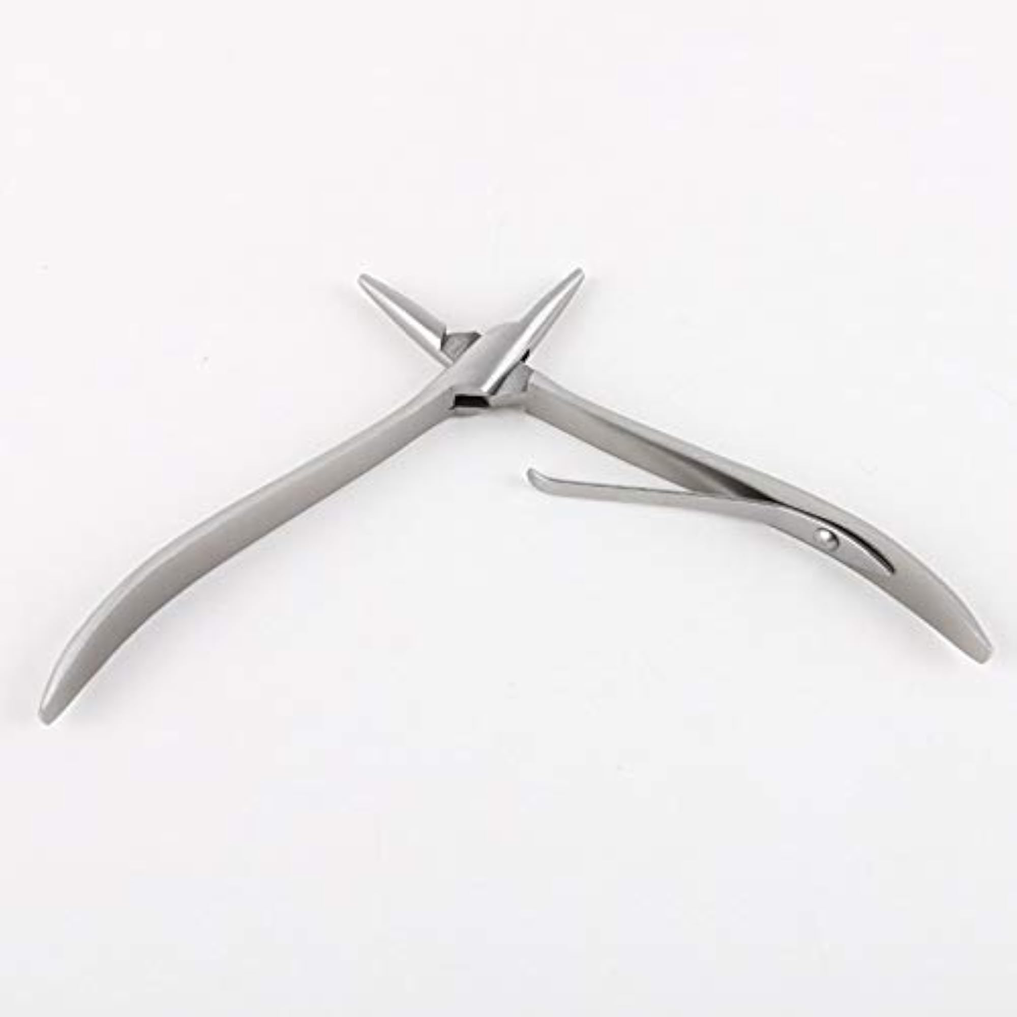 Silver Stainless Steel Hair Extension Pliers, Flat Shape