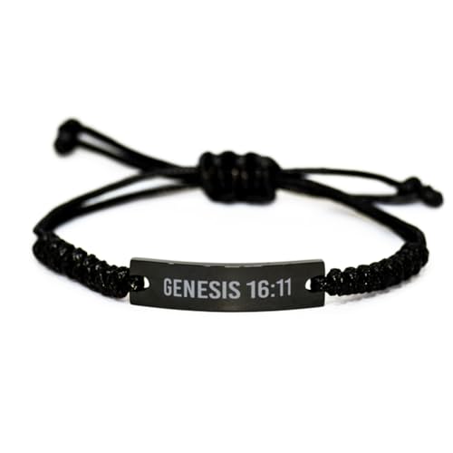 Genesis 16 11 Bracelet Genesis 16:11 Gift Bible Verse Scripture Stainless Steel Bracelet
