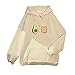 Hoodie Sweat Causal Femme - Long Cute Blouse à Capuche Mode Vintage Sweat Bloc De Couleurs Fille Pullover Top DéContractéE Imprimé Pull Sweat Shirts Hooded Pullover Tops