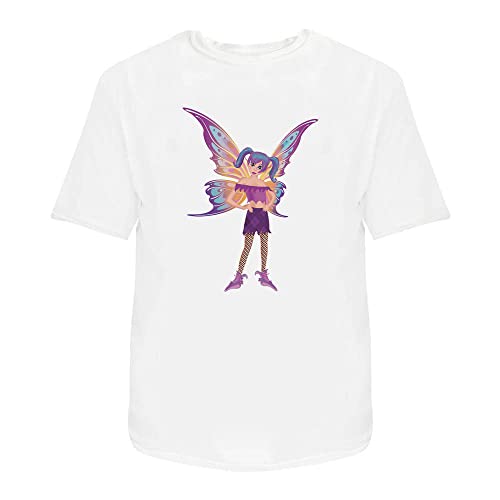Azeeda Medio 'Hada' Camiseta de algodón para Adulto (Blanca) (TA00197117)