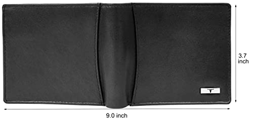 URBAN FOREST Oliver Aniline Black Leather Wallet for Men (Image - 5)