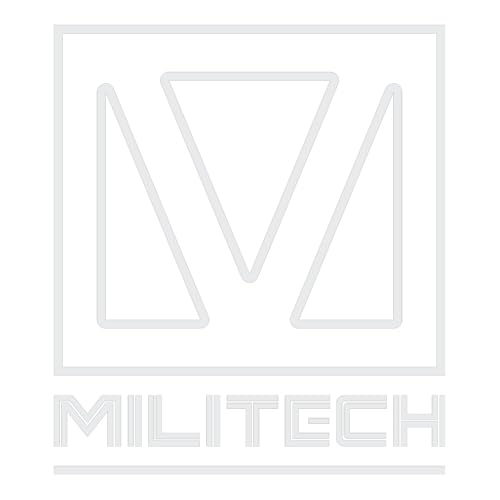 Cyberpunk Militech Logo Decal (White Vinyl Sticker, Car Laptop Window Tumbler Water Bottle) Logo Symbol